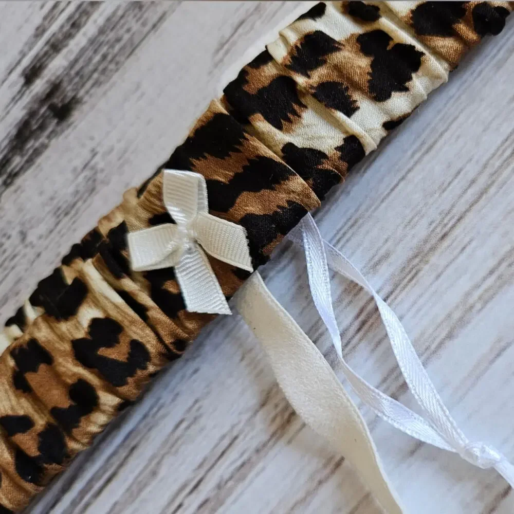 Mimi Holliday Leopard Print Garter Belt sz Small